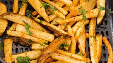 French fries in the air fryer