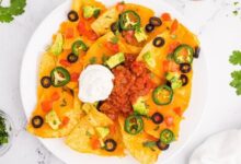 Quick and easy air fryer nachos