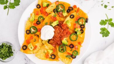 Quick and easy air fryer nachos