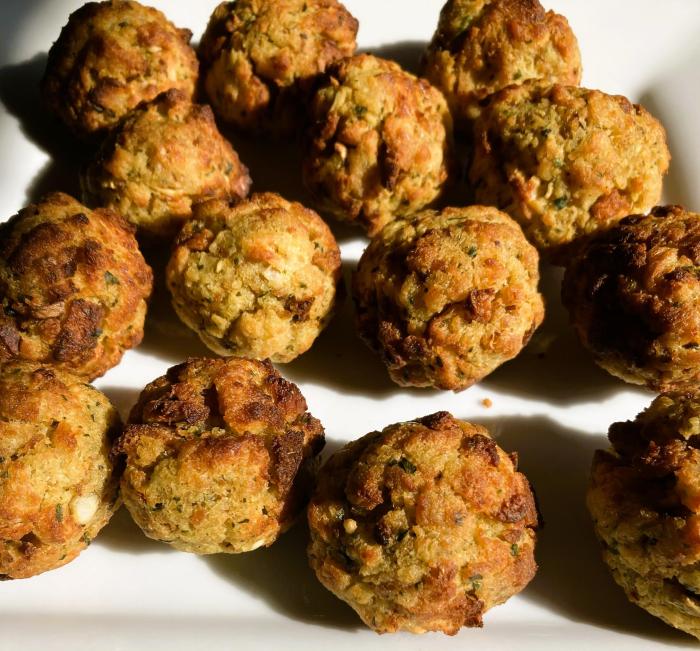 Air fryer stuffing balls