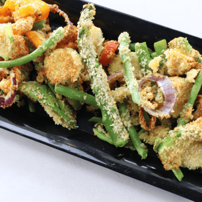 Air fryer tempura veggies