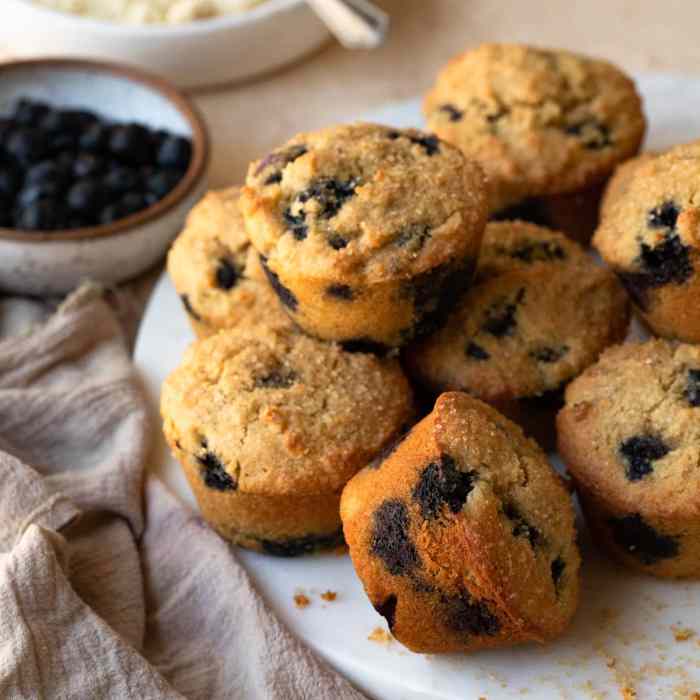 Almond flour blueberry muffins