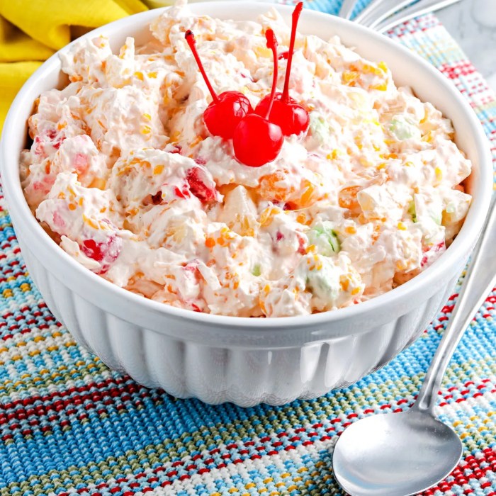 Ambrosia salad with jell o