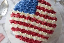 All american flag cake