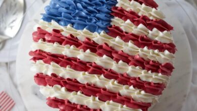 All american flag cake