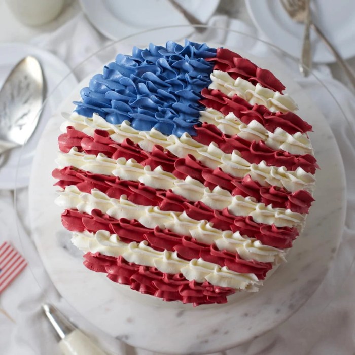 All american flag cake