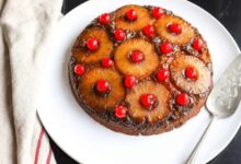 Grandmas skillet pineapple upside down cake