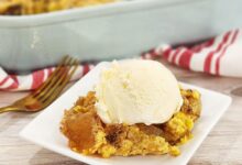 Cranberry apple dump cake