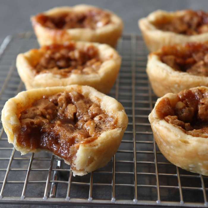 Apple walnut canadian butter tarts