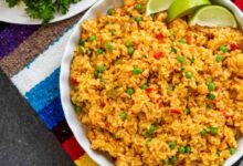 Turkey wings with yellow rice