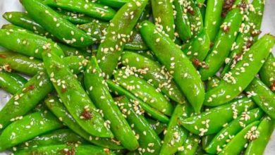 Asian sugar snap pea appetizer