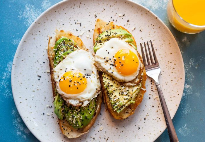 Meyer lemon avocado toast