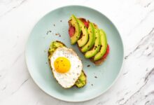 Avocado toast with egg