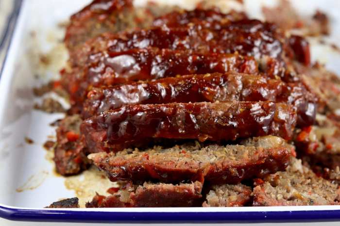 Onion and pepper stuffed meatloaf