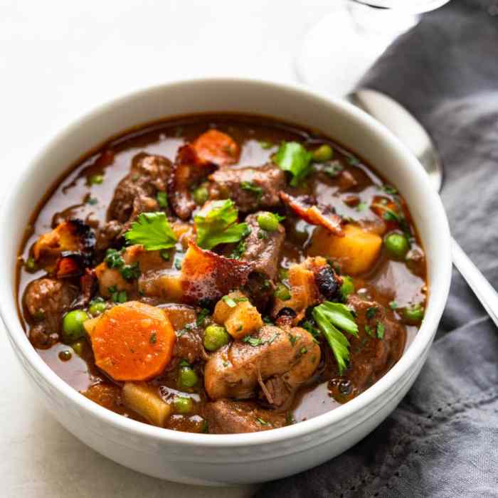 Beef bourguignon without the burgundy