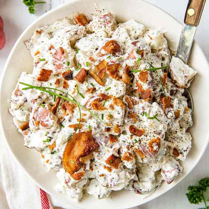 Kristens bacon ranch potato salad