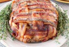 Bbq bacon wrapped meatloaf