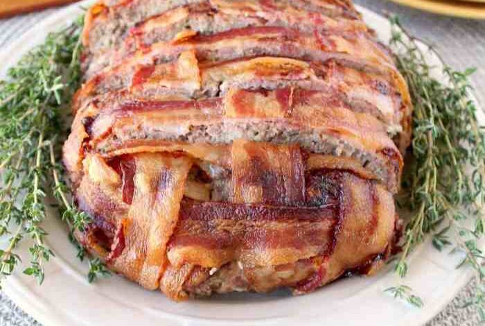 Bbq bacon wrapped meatloaf