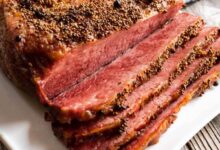 Braised corned beef brisket