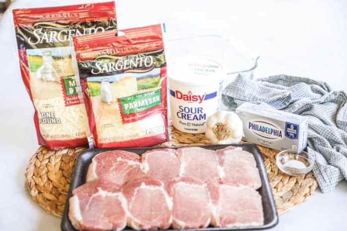 Garlic seasoned baked pork chops