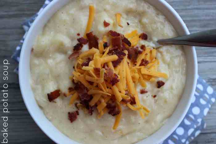 Baked potato soup i