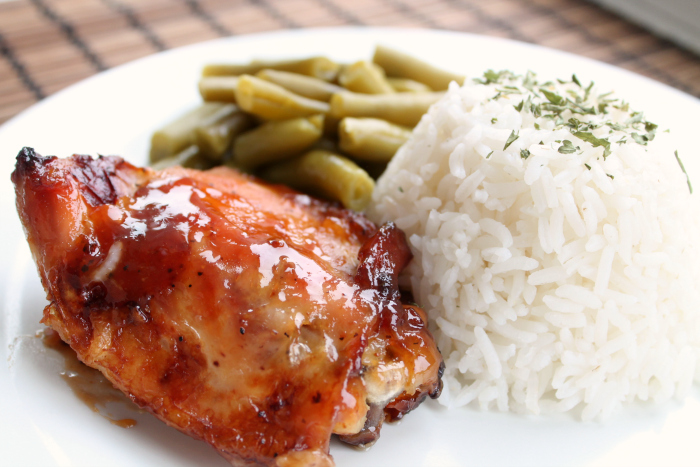 Sweet and sour chicken thighs