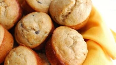 Lower carb banana protein muffins