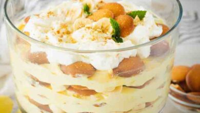 Banana pudding with ladyfingers