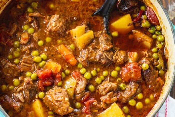 Southern style beef stew