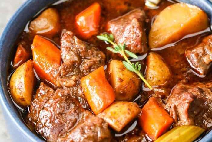 Make ahead slow cooker beef stew