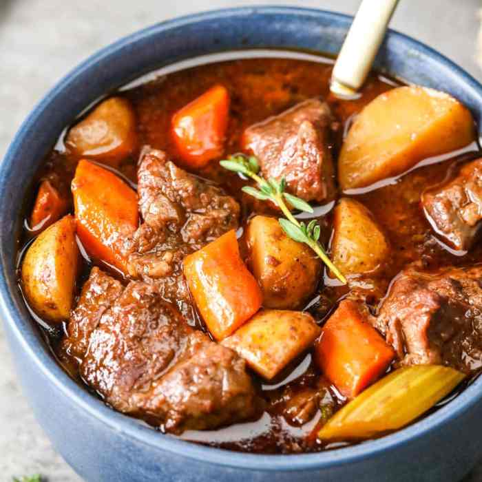 Make ahead slow cooker beef stew