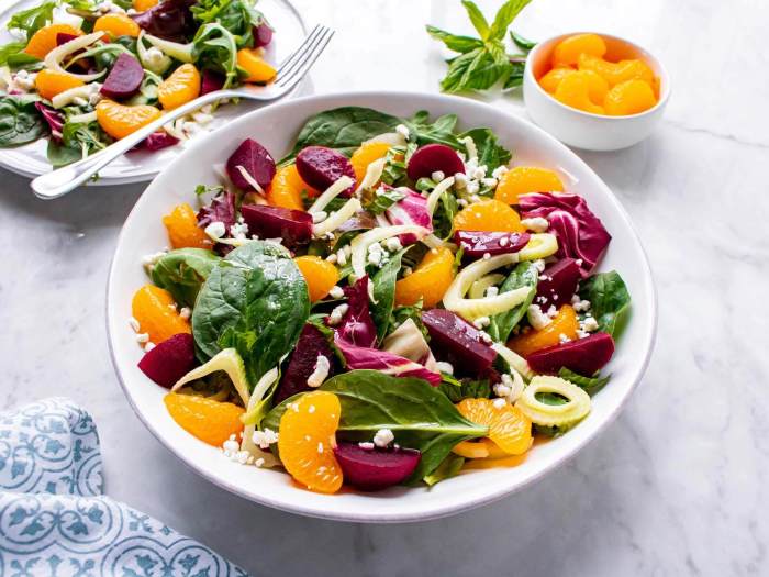 Spring salad with fennel and orange