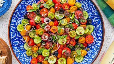 Middle eastern tomato salad