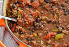 Meaty thick man chili