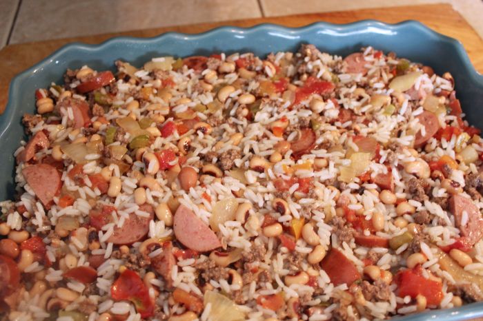 Black eyed pea casserole