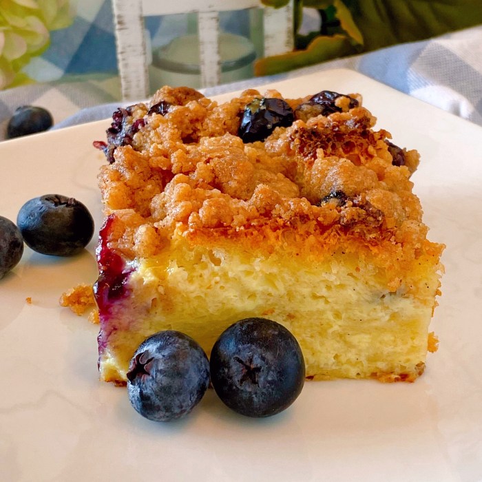 Overnight blueberry french toast casserole