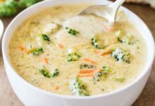 Excellent broccoli cheese soup