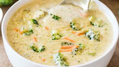 Excellent broccoli cheese soup