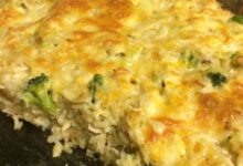 Broccoli casserole with rice