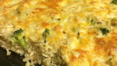 Broccoli casserole with rice