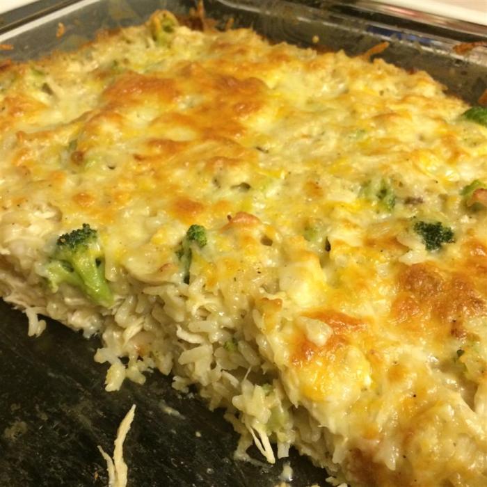 Broccoli casserole with rice