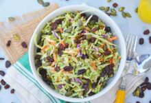 Broccoli slaw and ramen salad