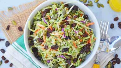 Broccoli slaw and ramen salad