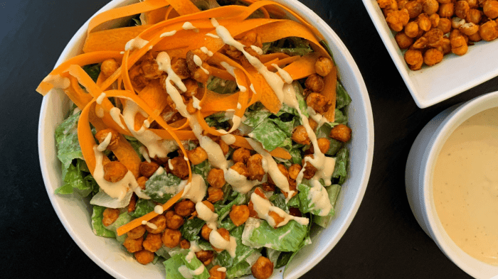 Air fryer buffalo ranch chickpeas