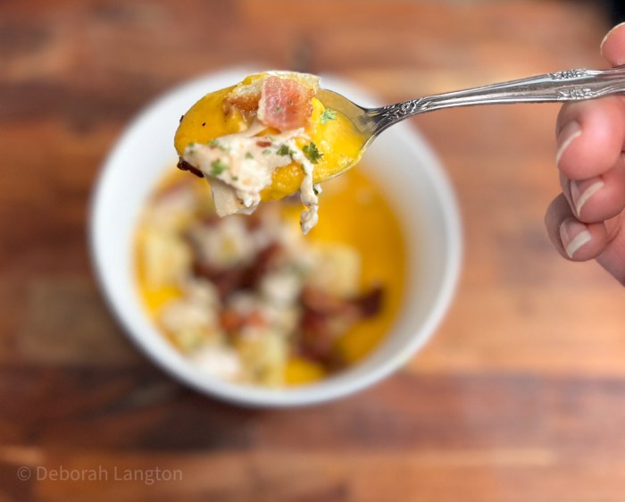 Butternut chicken and banana soup