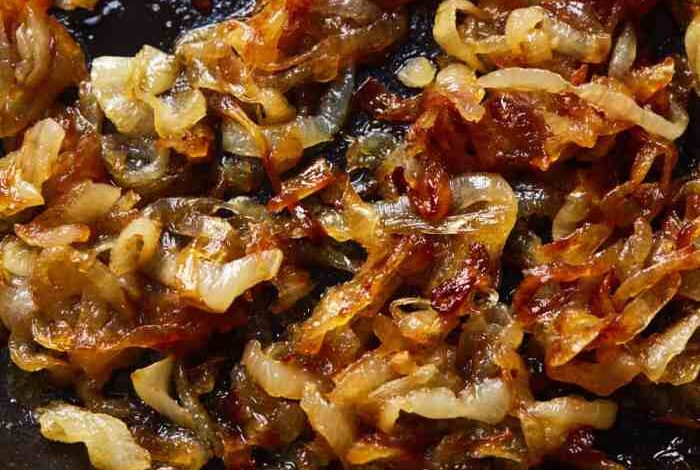 Sauteed apples and onions