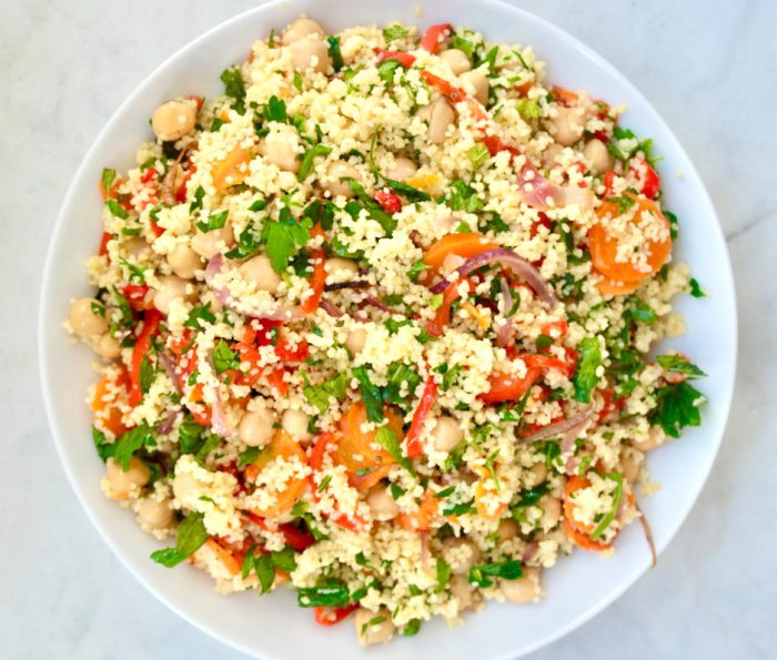 Roasted veggies with couscous