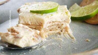 Carlota de limon mexican lemon icebox cake