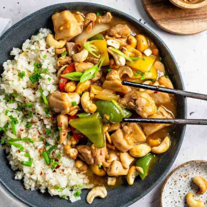 Cashew chicken with water chestnuts