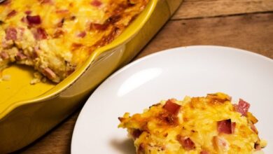 Hash brown and egg casserole